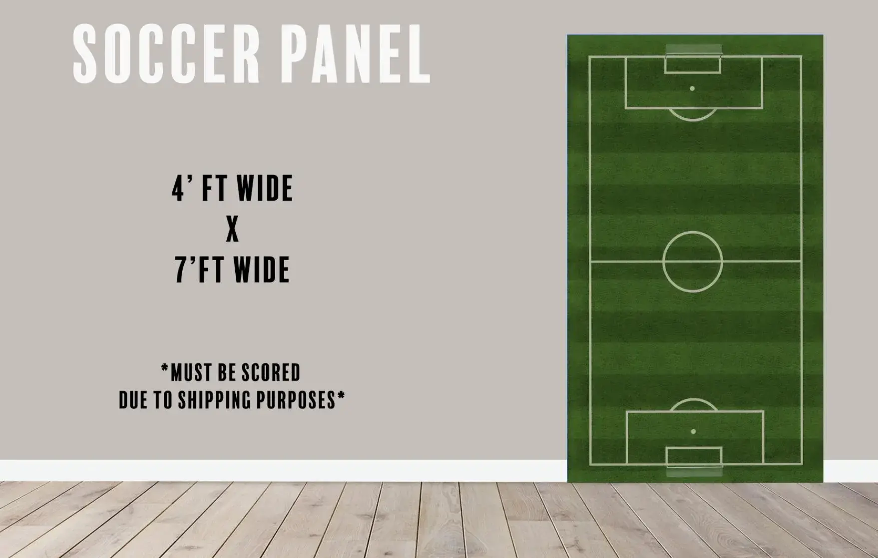 Party Panel decor, UV printed, coroplast cutouts party decorations: 7ft Soccer