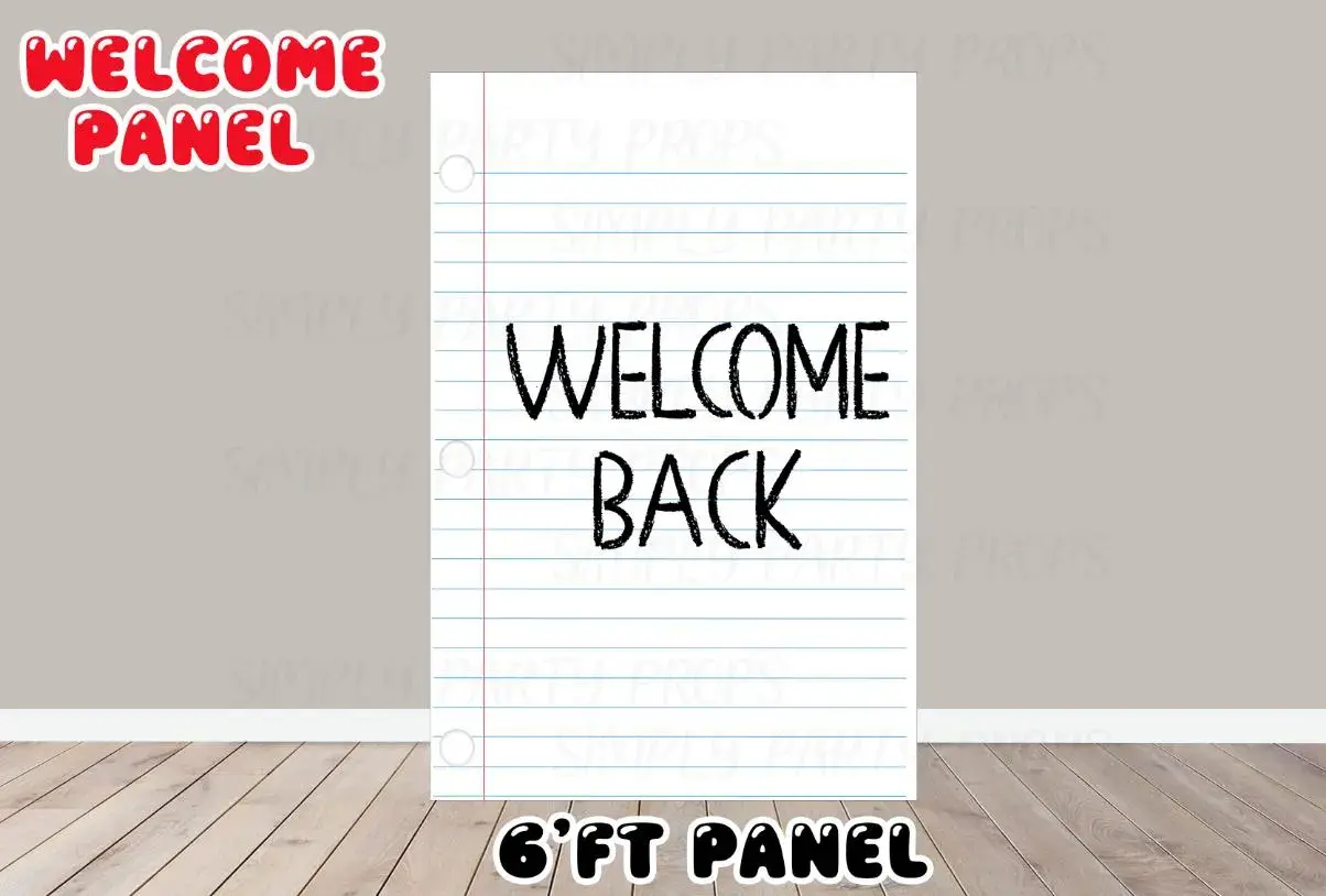 Party Panel, Party Decor, UV printed, coroplast cutouts party decorations: Back