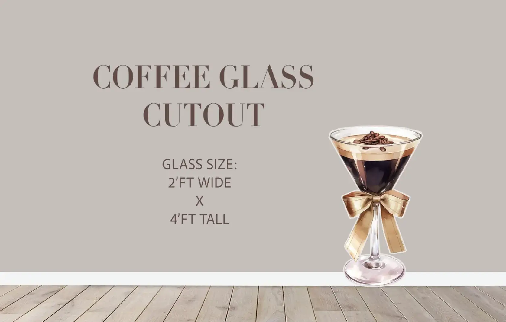 Espresso martini, Backdrop, Party Decor, UV printed, Espresso martini cutout,