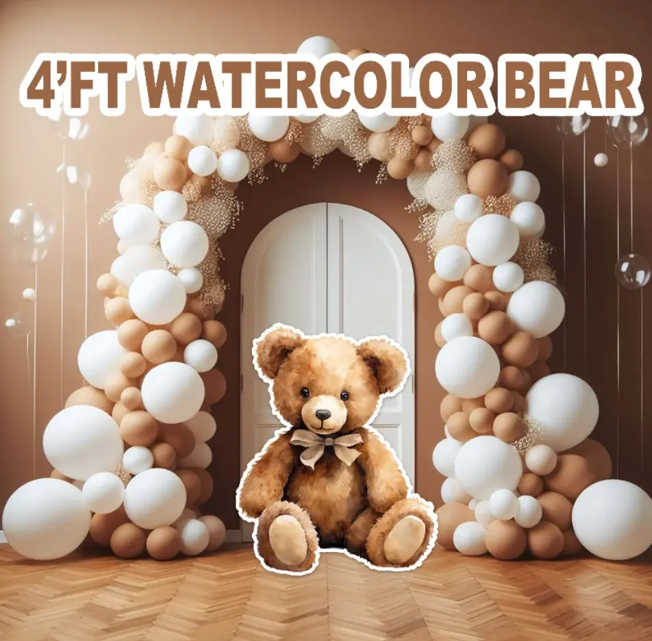 D435 HS WATERCOLOR BEAR PARTY PROPS