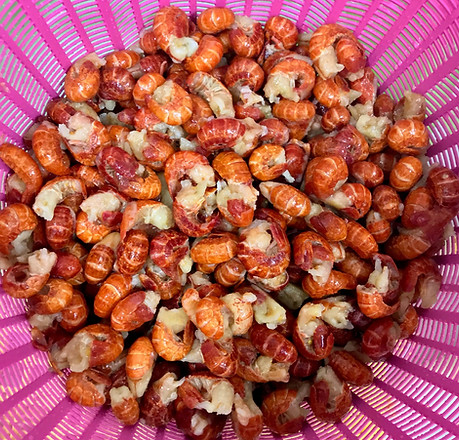 Macray crayfish tail meat in bags