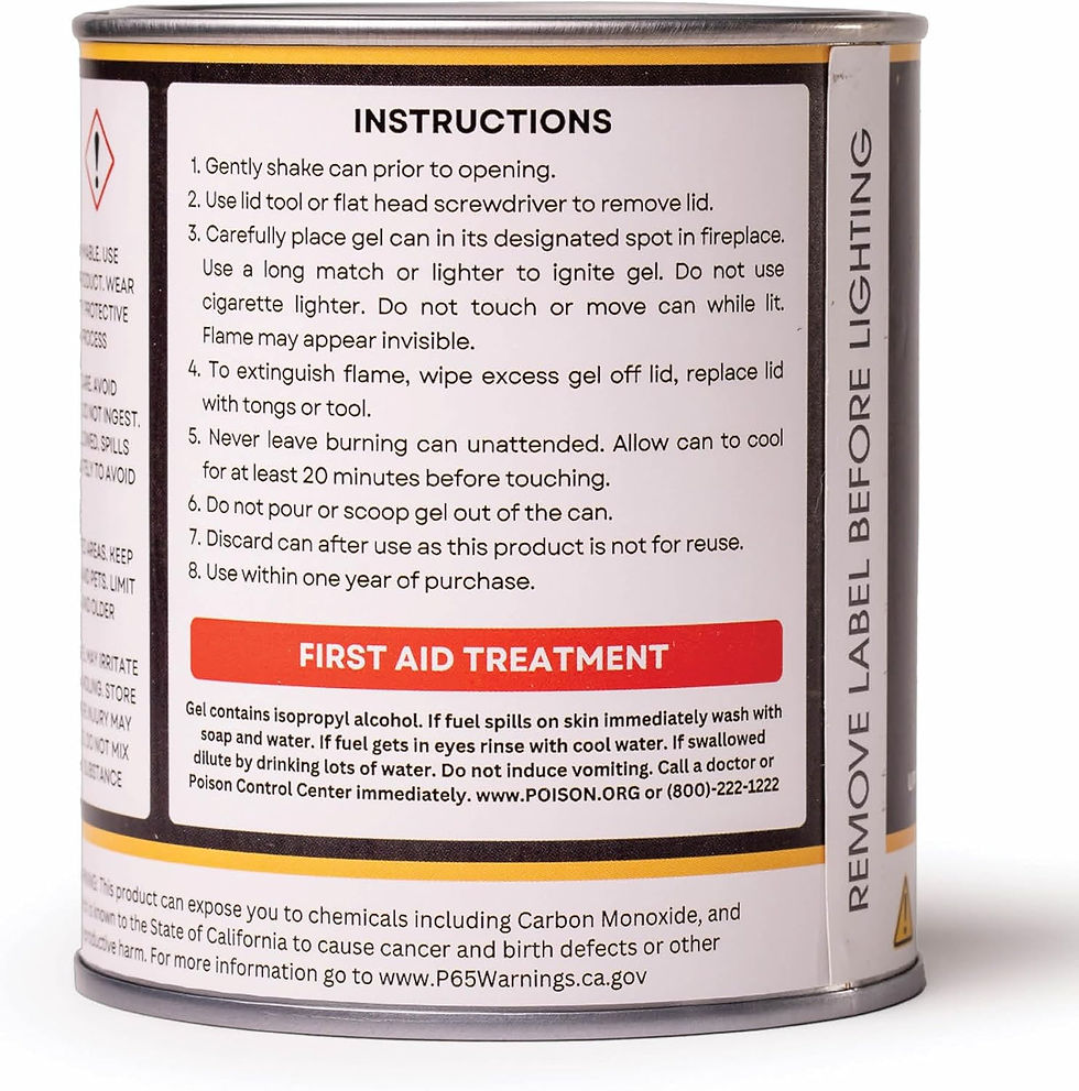 Thumbnail: Tabletop Fireplace Gel Fuel Cans, Clean-Burning, Smoke-Free