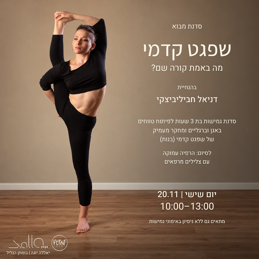 שפגט קדמי — סדנת מבוא עם דניאל חביליביצקי