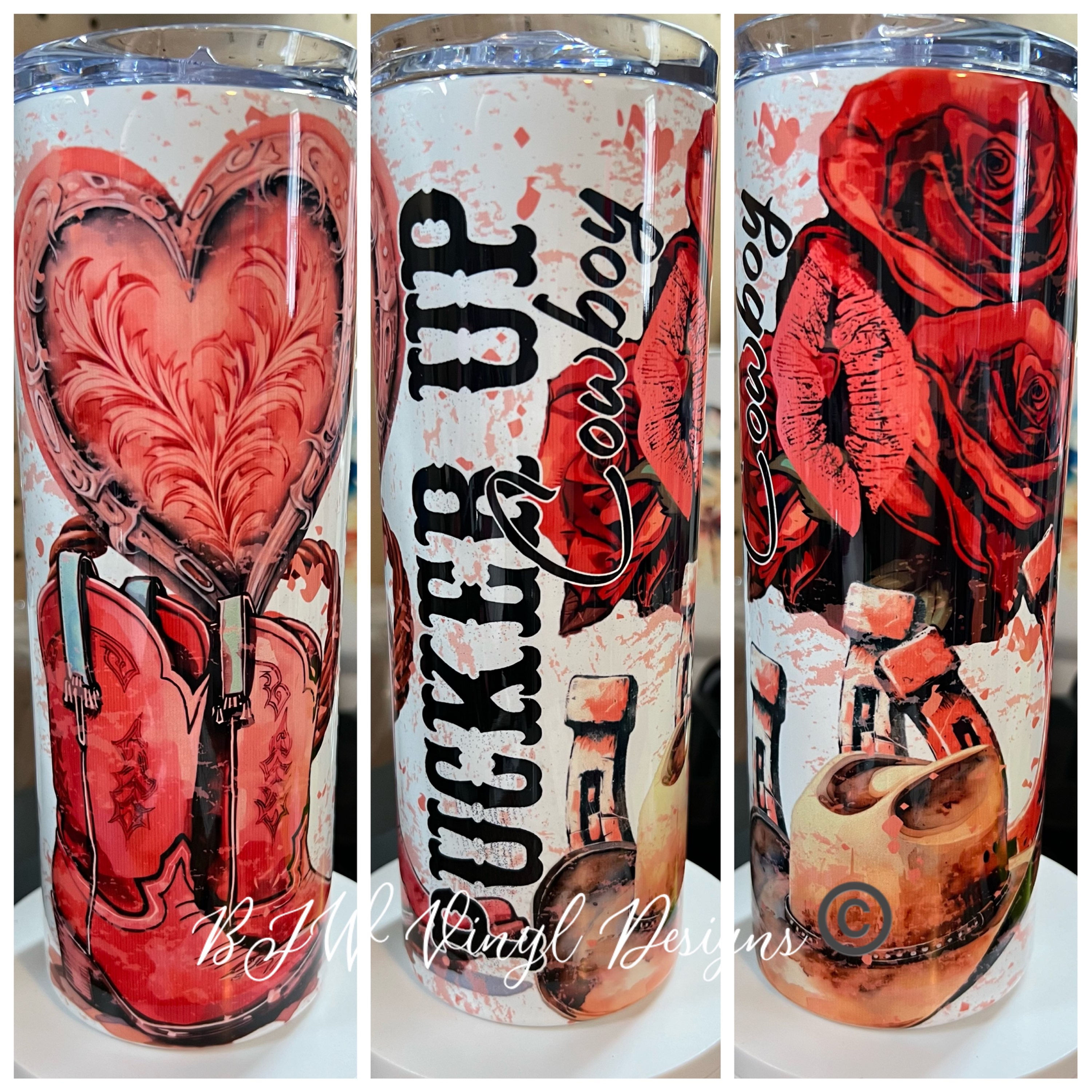Pucker Up Cowboy Stainless Steel Tumbler