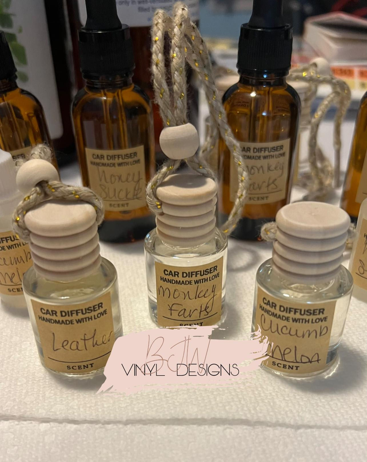 Car Air Fresheners/Hanging Car Diffusers - Cucumber Melon