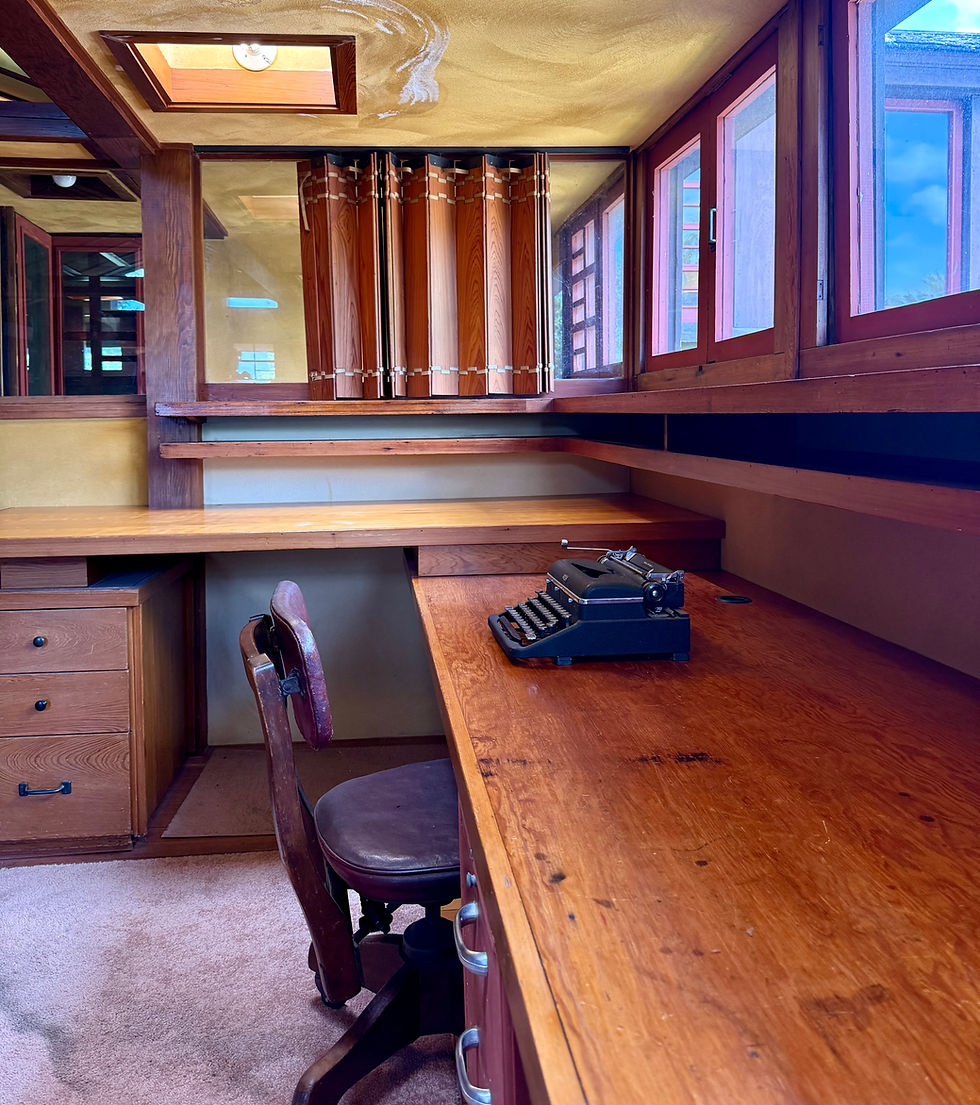 Simplicity. Keep in mind that while this was being designed, Victorian style was everywhere else in the U.S.