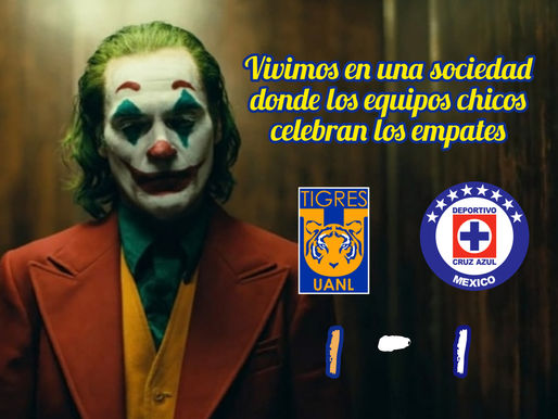 EnfrÃa Tigres a Cruz Azul con empateÂ