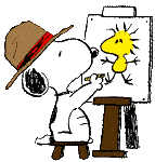Snoopy Painting Creativity.gif