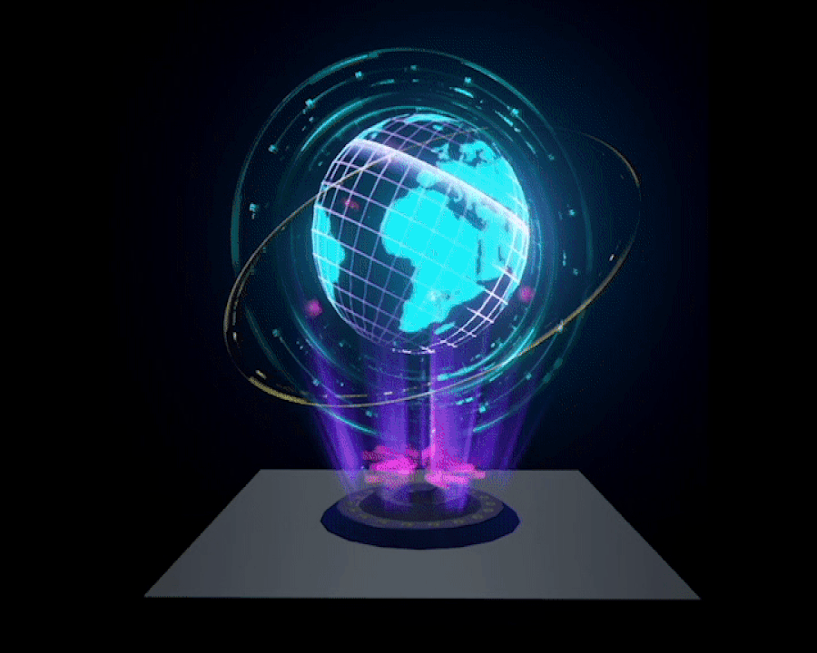 Hologram Holographic Earth Virtual Reali