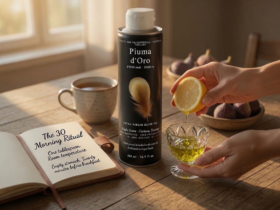 The Black Tin Olive Oil and Lemon Morning Ritual: How We Start Our Day
