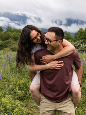 Early Summer Lupine Couple Session in Sugar Hill NH, June 2025