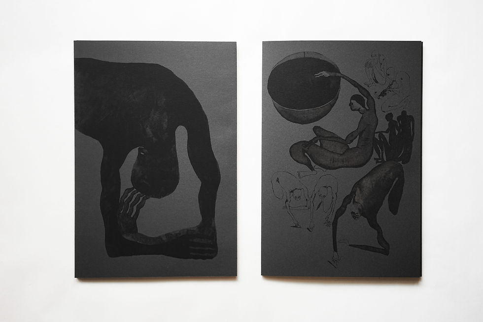 Thumbnail: Two stories - art books of translucent prints - A4