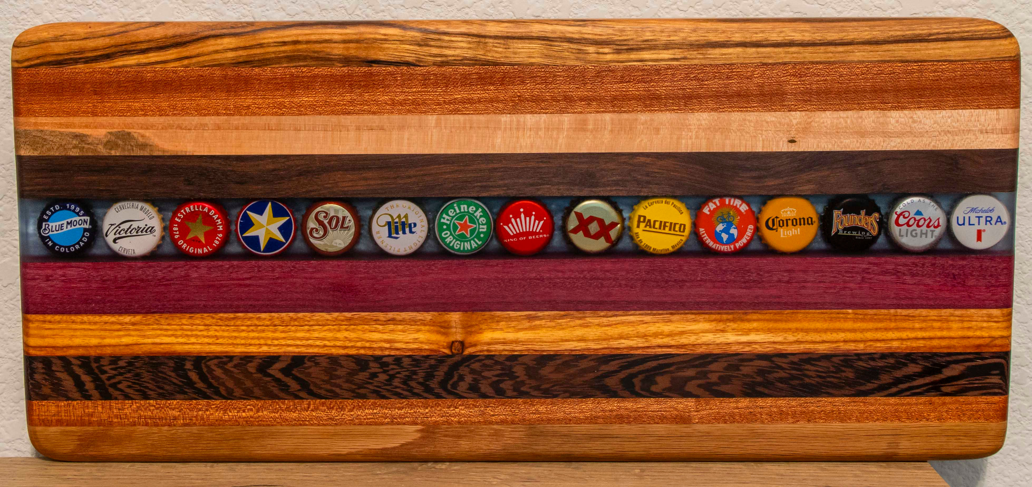 Bottle Cap Charcuterie Board