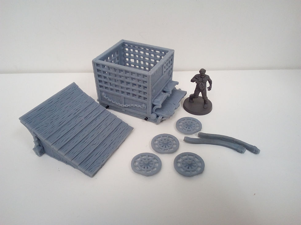 Miniature : Charrette de prisonnier