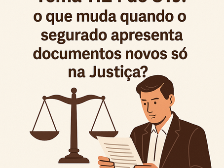 Tema 1.124 do STJ: o que muda quando o segurado apresenta documentos novos só na Justiça?