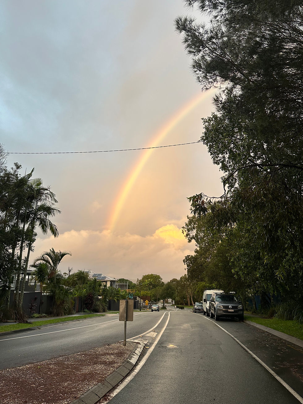 Rainbow in the Evening