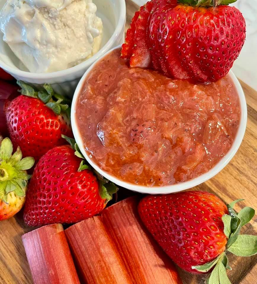 Strawberry Rhubarb Sauce!