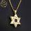 Thumbnail: Star-Of-David Necklace With Nano Bible - Yisrael Design