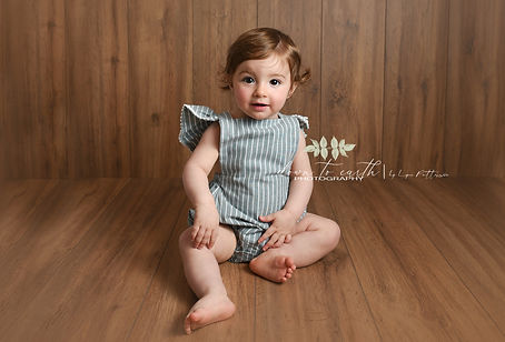 Baby girl portrait at Cake Smash Photoshoot in Dromore, Lisburn Northern ireland