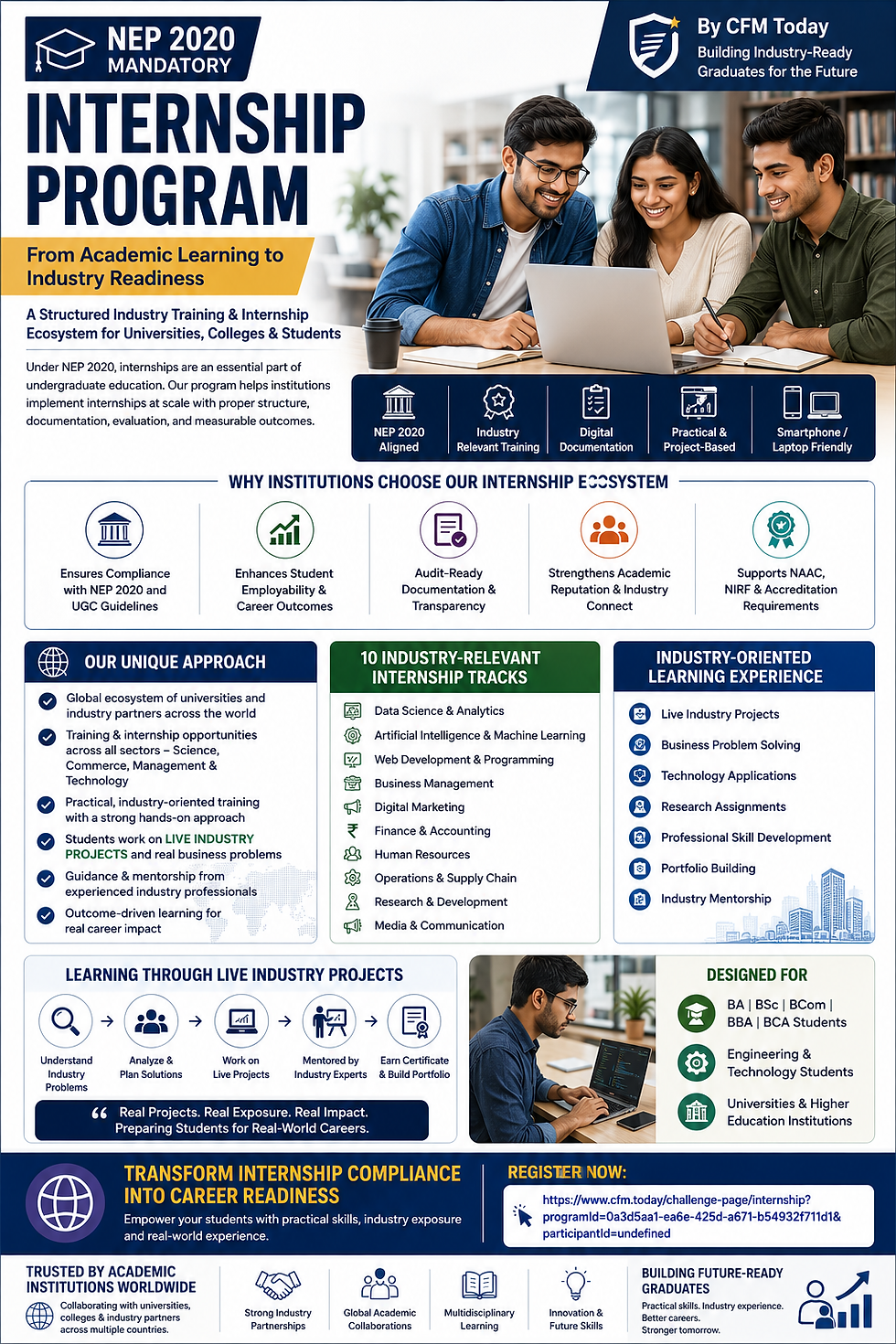 Internships, Transforming Academic Excellence into Professional Excellence