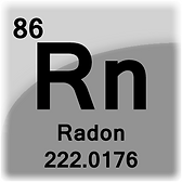 Radon tile from periodic table