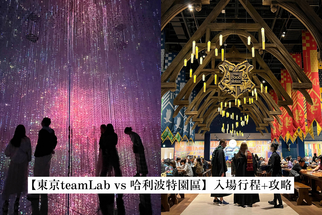 teamLab跟哈利波特怎麼選？東京兩大必去景點，從適合對象、園區氛圍到拍照攻略的全分析