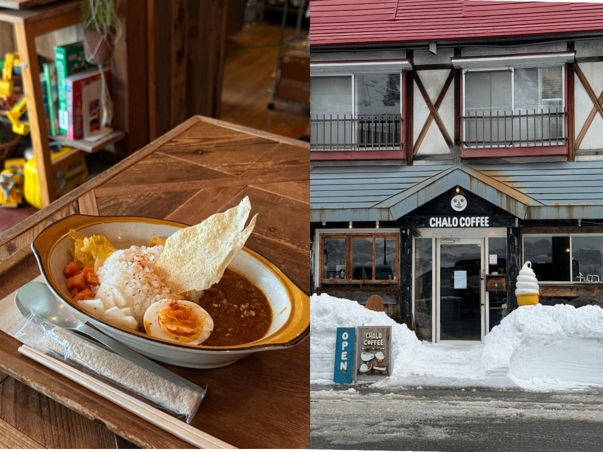 Chalo Coffee 餐廳與香料咖哩飯餐點照