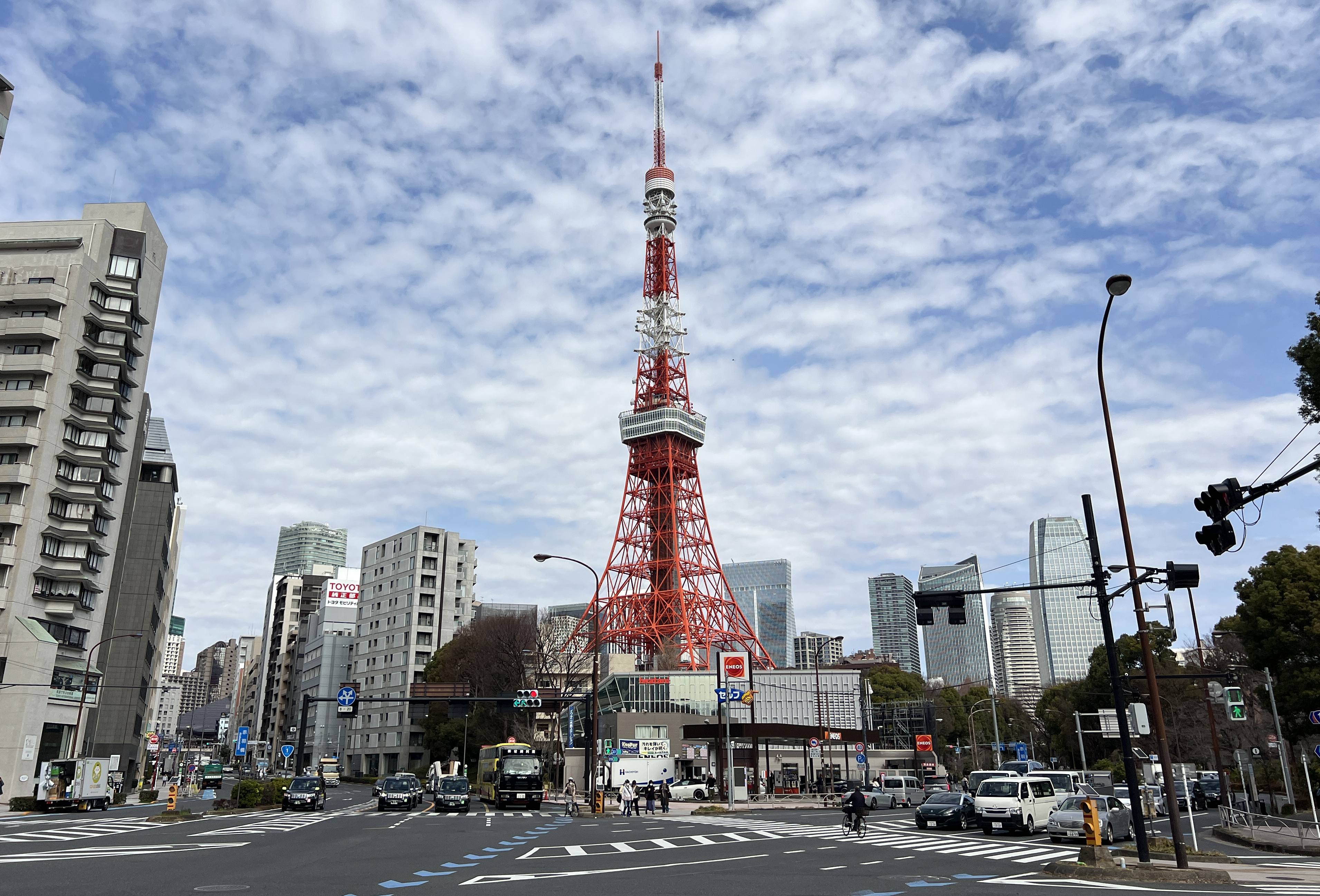 東京鐵塔與街景