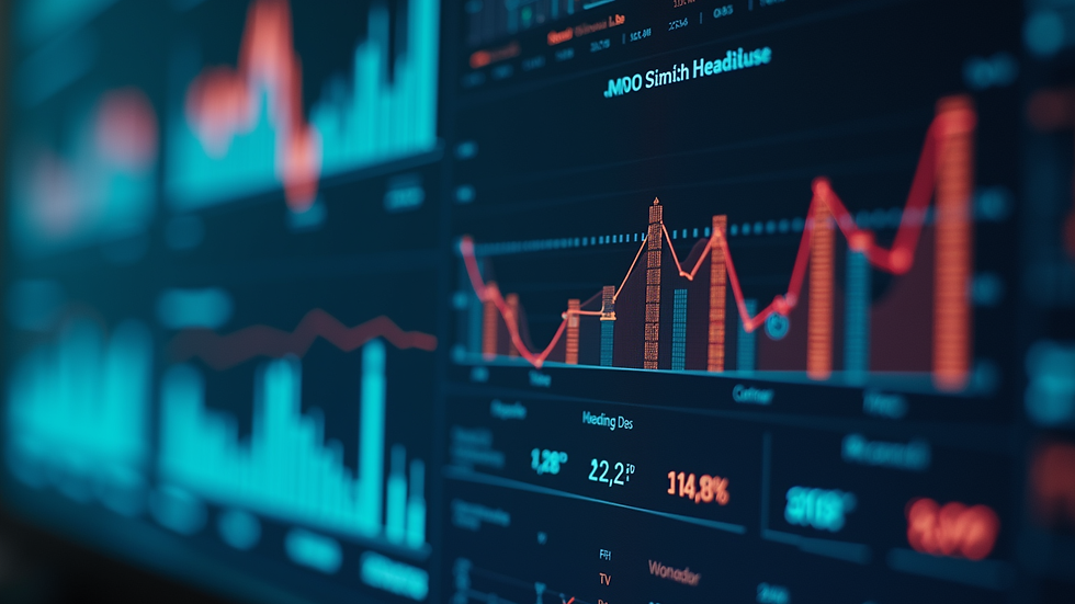 Close-up view of a digital dashboard showing AI risk assessment metrics
