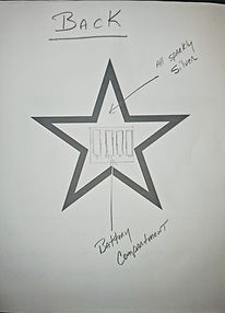 The first Sketches of the LED-lit Star