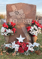santas star at another grave stone