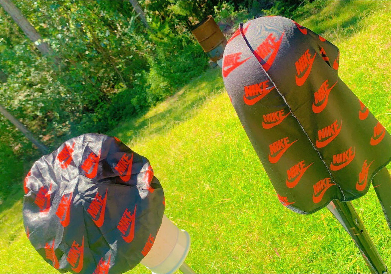 Black/Red Nike Durag and Bonnet Set 