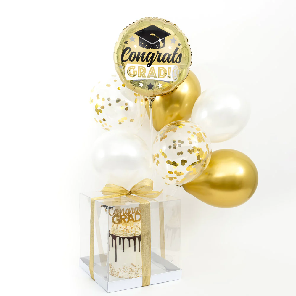 Graduation Cake & Balloon Bundle