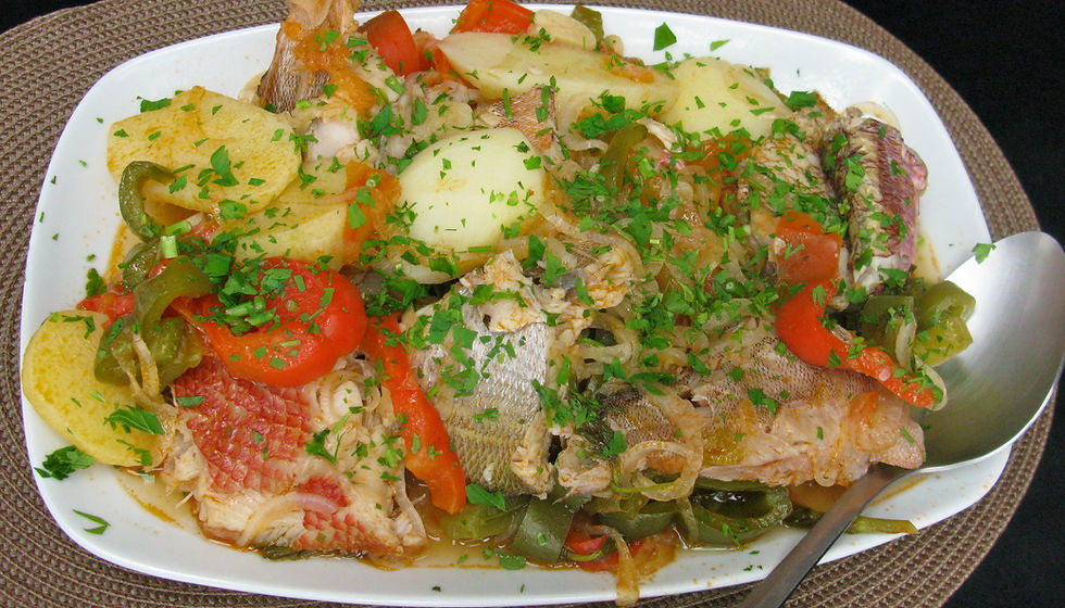 fish stew from the morning's catch