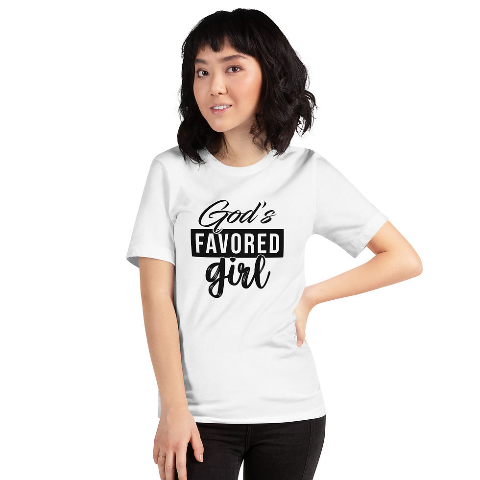 Thumbnail: God's Favored Girl T-shirt - various colors