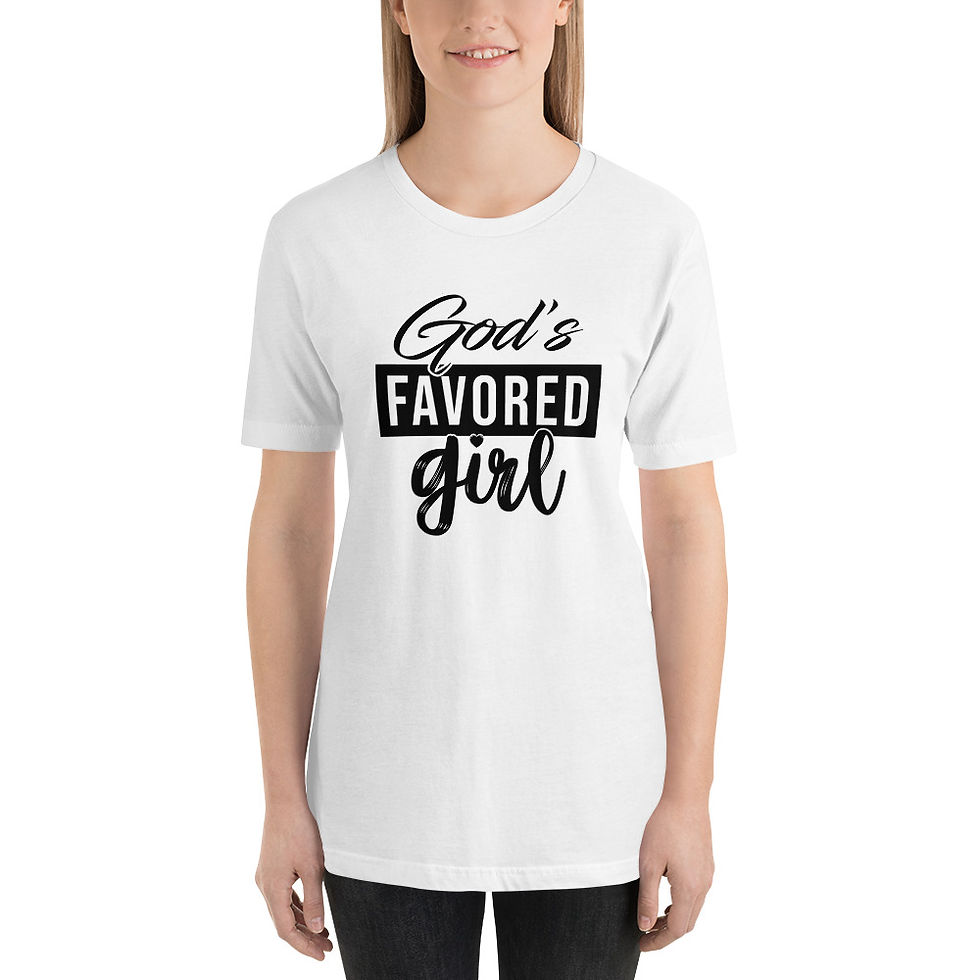 Thumbnail: God's Favored Girl T-shirt - various colors