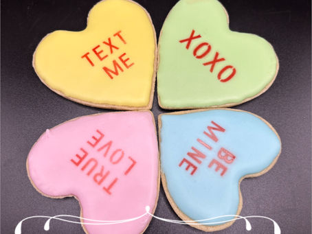 Conversation Hearts Sugar Cookies
