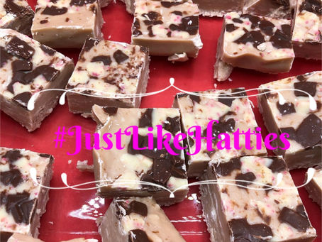 Peppermint Bark Fudge