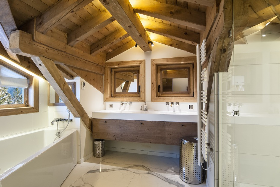 Salle de bain chalet - hôtel