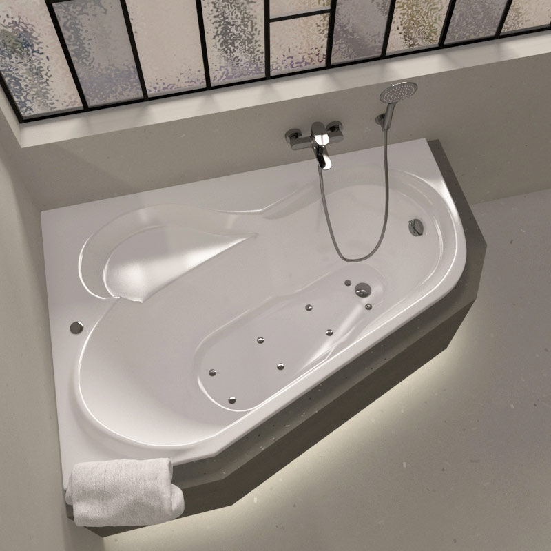 Baignoire d'angle - salle de bain