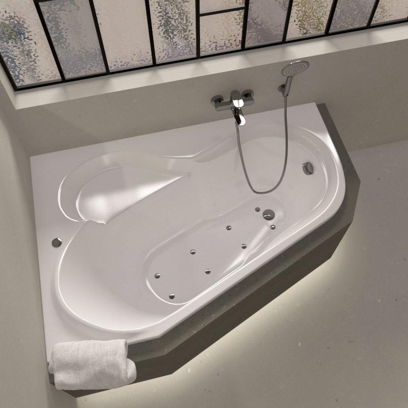 Baignoire d'angle - salle de bain