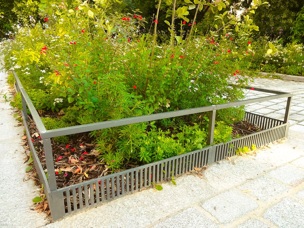 Lisse métallique ajourée - Aménagement pour entreprise