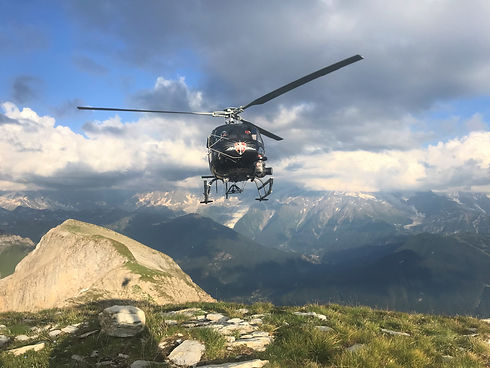 Tournage vidéo avec hélicoptère