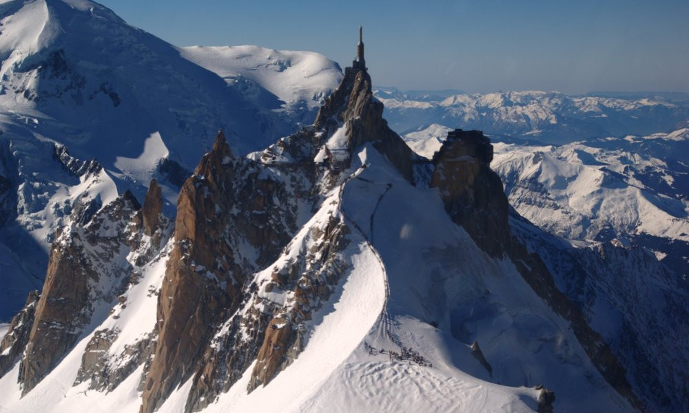 Survoler l'Aiguille du Midi en hélicoptère