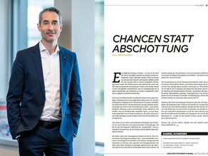 Gabriel Schweizer zeigt Chancen der Bilateralen auf