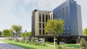 Visualisierung der geplanten Hotelanlage