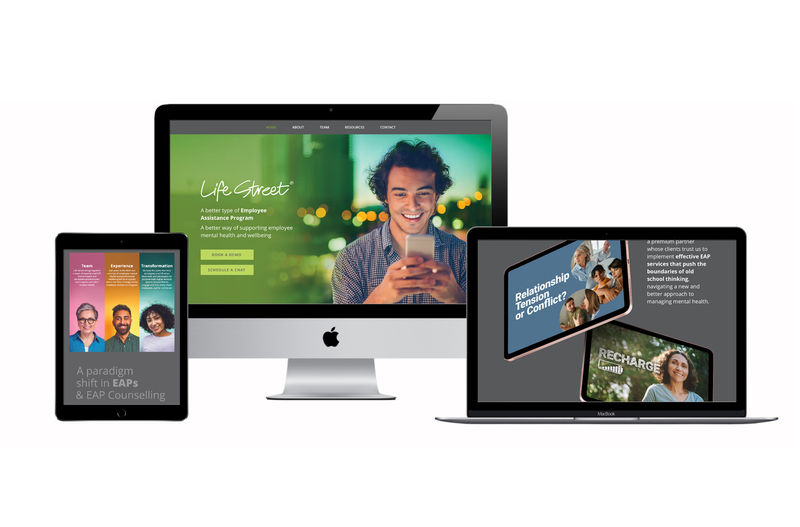 Life Street website design