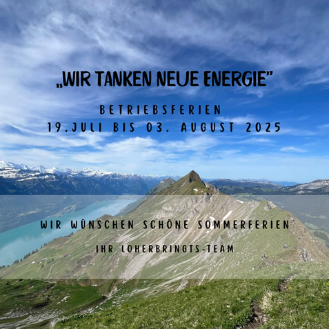 Betriebsferien 19.07. bis 03.08.2025