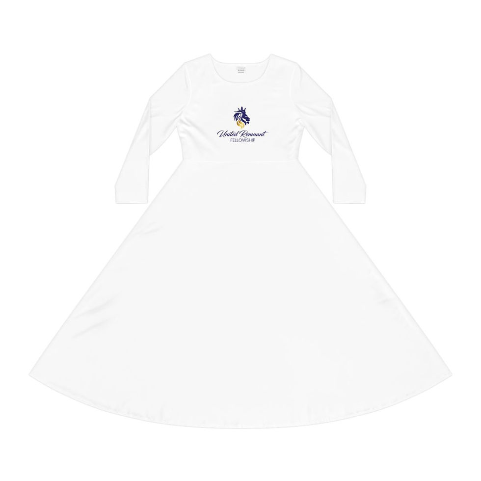 Thumbnail: URF logo Women's Long Sleeve Dance Dress (AOP)