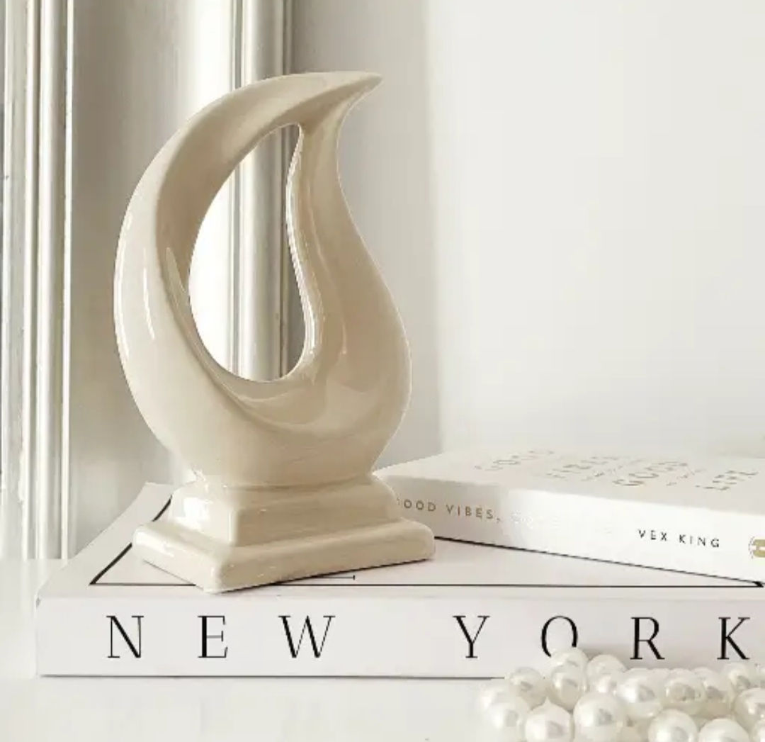 Vase beige 